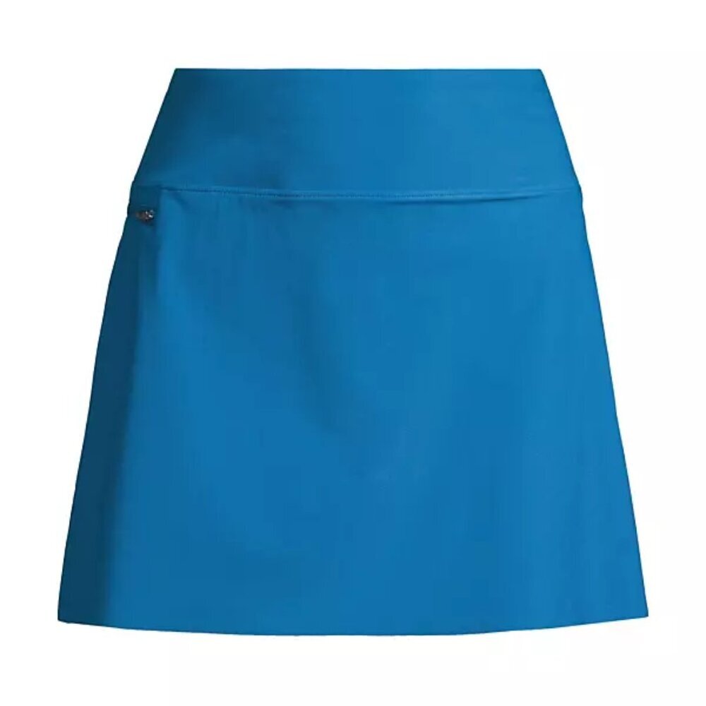 NWT Greyson Women's Blue Phoenix Skirt Zip-Pocket Mini Skort Small S